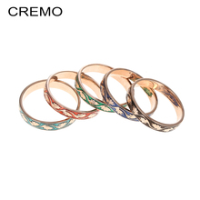 Cremo-Anillo de cuarzo de la vida para mujer, de oro rosa, rojo/Verde/cian/azul/negro 2024 - compra barato