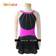 Figure Skating Costume Dress Customized Competition Ice Skating Skirt for Girl Women Kids Gymnastics Performance 2024 - buy cheap