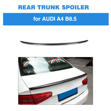 Rear Trunk Spoiler For Audi A4 B8 8.5 2013 - 2016 Rear Trunk Spoiler Boot Wing Lip Carbon Fiber 2024 - buy cheap