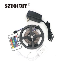 SZYOUMY 5M 2835 RGB 300 Led IP20 / IP65 Flexible Strip Light Bright Than 3528 Tape Lamp 24key Remote Controller 2A Adapter 2024 - buy cheap