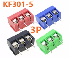 Free shipping 10 PCS KF301-5.0-3P Pitch 5.0mm KF301-3P Straight Pin PCB 2 Pin 3 Pin Screw Terminal Block Connector 2024 - buy cheap