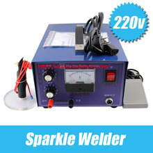 220V/50A Sparkle Welder Spot welding machine Jewelry necklace fine welding interface Adjustable pulse spot welding machine golds 2024 - buy cheap