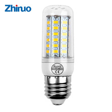E27 lámpara LED E14 bombilla LED SMD5730 220 V bulbo del maíz 24 36 48 56 69 72 LED vela LED para la decoración casera 2024 - compra barato