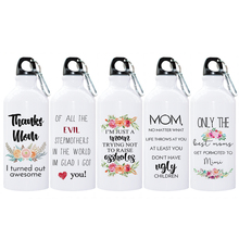 Botella de agua deportiva personalizada para madres, regalo único para el día de la madre, botella de aluminio para exteriores, 600ml 2024 - compra barato