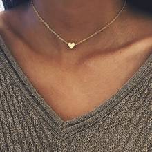 Rinhoo New Tiny Heart Necklace for Women SHORT Chain Heart Shape Pendant Necklace Gift  Bohemian Choker Necklace drop shipping 2024 - buy cheap