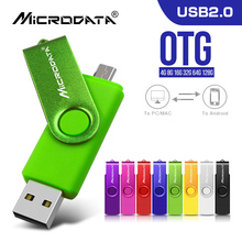 New Usb 2.0 OTG USB flash drive for SmartPhone/Tablet/PC 8GB 16GB 32GB 64GB 128GB Pendrive High speed pen drive gift 9 colors 2024 - buy cheap