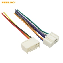 FEELDO Radio de coche de Audio Cable arnés de potencia adaptador para KIA K2/K3/K5/Sportage R Hyundai IX35/Tucson ISO de CD Cable de alimentación 2024 - compra barato