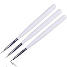3 шт. кисти для дизайна ногтей, ручка для рисования набросков, кисточка для ногтей для УФ-гель-лака для рисования ногтей 2024 - купить недорого