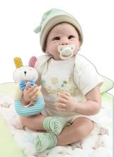 55 cm silicona Reborn Baby Doll juguetes para niños bebés acompañan el juguete Regalo de Cumpleaños Brinquedods princesa niña bebé Playmates Juguetes 2024 - compra barato
