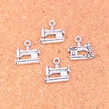 86Pcs Antique Silver Plated sewing machine Charms Diy Handmade Jewelry Findings Accessories 15*15mm 2024 - buy cheap