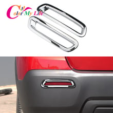 ABS Chrome Rear Tail Trunk Fog Light Lamp Protector Molding Cover Trim Fit for Chevrolet Trax 2014 2015 2016 2017 2Pcs/Set 2024 - buy cheap