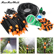 NuoNuoWell 25m AutoMicro Drip Irrigation Sprinkler Outdoor Selfwatering Garden Hose Kit DIY 2024 - buy cheap