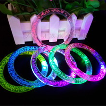 5pcs Led Multi-colored Bubble Bracelet Light-emitting Toys Beautiful Luminous Wristbands Shining Toys Gift For Family Members 2024 - buy cheap