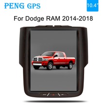 Android 9.0 10.4 "sistema de áudio do rádio multimídia do carro da tela vertical de tesla para a navegação de dodge ram 1500 2014-2018 gps 2024 - compre barato