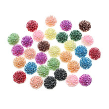100Pcs Mixed Colorful Resin Flower Decoration Crafts Flatback Cabochon Beads Embellishments For Scrapbooking DIY Accessories 2024 - buy cheap
