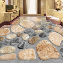 Custom floor painting 3D living room bedroom floor painting three-dimensional cobblestone shopping mall hotel bathroom flooring 2024 - buy cheap