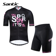 Santic Cycling Jersey Set Women Men Short Sleeve 2019 Pro Team Cycling Clothing Bike Wear Bicycle Clothes Maillot Ropa Ciclismo 2024 - buy cheap