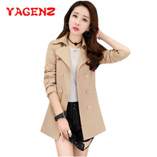 YAGENZ Thin Trench Coat Women Short Coat Oversized Spring And Autumn Clothes Female Basic Coats With Belt Short Windbreaker 428 2024 - buy cheap