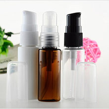 10pcs/lot 20ml Empty PET Beak Bottle Lotion Bottle Sub-bottling Cosmetic Sample With Pump Makeup Vials Amber Travel Bottles 2024 - buy cheap