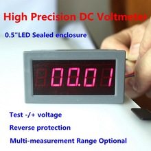 Voltímetro Digital de CC, medidor de Panel de voltaje, pantalla con LED roja de 0,56 ", 5 dígitos, cuatro cables, rango de alta precisión +/-200mV 2V 200V 600V 2024 - compra barato