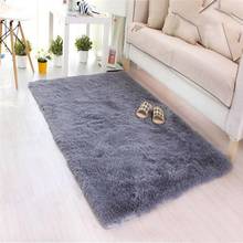 Soft Carpet Livingroom 1 PC 40*60CM  ffy Rugs Anti-Skid Shaggy Area Rug Dining Room Home Bedroom Carpet Floor Mat 2024 - buy cheap