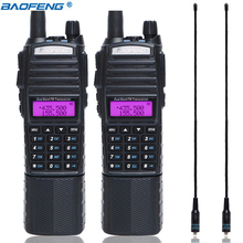 2 piezas BaoFeng UV-82 5 W batería de 3800 mAh con conector DC largo sonó Walkie Talkie 2-PTT Radio de banda Dual radio portátil UV82 2024 - compra barato