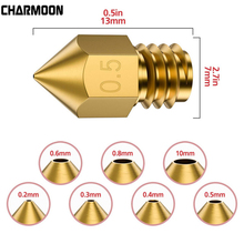 50Pcs MK7 MK8 Nozzle 0.4mm 0.3mm 0.2mm Copper 3D Printers Parts Extruder Threaded 1.75mm 3.0mm Filament Head Brass Nozzles Parts 2024 - buy cheap