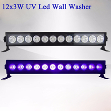 10PCS 9LED 12LED New Wall Washer LED UV Stage Light Bar Black 27W/36W Party Club Disco Light For Christmas Stage Effect Light 2024 - buy cheap