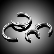 100pcs/lot 14 16G Curved Barbells Eyebrow Piercing Horseshoe Rings CBR Earring Body Piercing Jewelry Stainless Steel Piercing 2024 - buy cheap