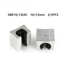 2/4pcs sbr10uu sbr12uu 10mm 12mm free shipping SBR10 SBR12UU Linear Ball Bearing Block CNC Router 2024 - buy cheap