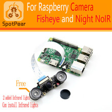 Lente olho de peixe raspberry pi 3/4b, versão noturna com 160 graus, 1080p, 5mp 2024 - compre barato