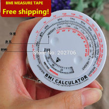 Factory outlet! Body Mass Index BMI Calculator BMI body measure tape with Retractable Tape Measure 2024 - buy cheap