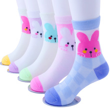 5Pairs / Lot 1-12 years old children's socks spring and summer models mesh cotton socks cartoon thin cotton baby socks 2024 - buy cheap