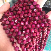 High Quality Natural Mei Red Tiger Eye Stone Beads Faceted Loose Gem Stone Beads For Jewelry Making Findings/Accessories 6mm 8mm 2024 - buy cheap