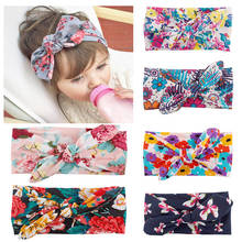 New Colorful Boho Newborn Toddler Headband Ribbon Elastic Baby Headdress Kids Hair Band Girl Bow Knot autumn winter baby turban 2024 - buy cheap