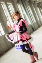Cardcaptor Sakura kinomoto sakura cosplay costume Magical black cat maid dress 11 2024 - buy cheap