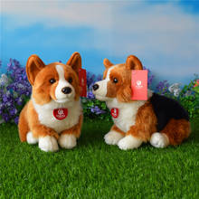 25cm Cute Welsh Corgis Pembroke Plush Toys Lifelike Corgi Dog Stuffed Toy Birthday Gifts For Children Kids Girls Boys 2024 - buy cheap