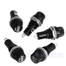 5pcs 10A Chassis Panel Mount Fuse Holder Socket for 5*20 Glass Fuses 250V 2024 - buy cheap