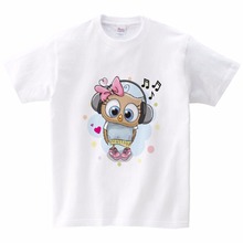 Children's short sleeved T-shirt ice cream ice cream jacket white girl summer top cotton blouse children's t shirt clothes 2024 - buy cheap