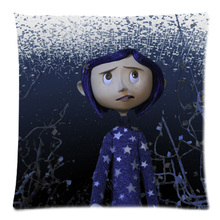 45*45cm Personalized Coraline Two Side Polyester Peach Skin Cushion Cover Throw Pillow Case Free Shipping 2024 - buy cheap