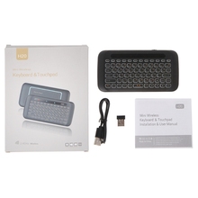 Беспроводная клавиатура 2,4 GHz H20 Air Mouse с сенсорной панелью с подсветкой для Android TV Box TX3 mini X92 X96 H96 T95 A95X 2024 - купить недорого