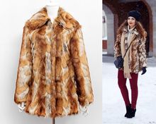 2015 Autumn & Winter Thick Warm Long Fur Coat Tiger stripes leopard  Women Faux Fur Coat Jacket Winter Fur Coat Female 2024 - buy cheap