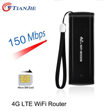 TIANJIE 4G USB Wifi Router Mini 150Mbps Wireless Stick Date Card Mobile Portable Hotspot Broadband Unlocked Car Dongle 2024 - buy cheap