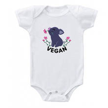 Vegan Lovely Pig Print Baby Onesie Cotton Newborn Baby Girl Boy Short Sleeve Romper Summer Baby Clothes 0-24M 2024 - buy cheap