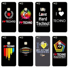 Чехол I Love Techno из мягкого силикона и ТПУ для телефона Huawei P8 P9 P10 P20 Lite Mate 9 10 Honor V9 9 Mate 9 10 Por P9 P20 Plus 2024 - купить недорого