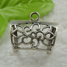 60 pieces antique silver flower charms 33x29mm #1091 2024 - buy cheap