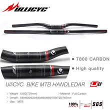 Ullicyc Carbon friber Bicycle Handlebar Super strong Ultra light MTB/Road  Flat or Rise  31.8*/660/680/700/720/740mm free ship 2024 - buy cheap