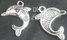 300pcs Tibetan silver carved dolphin charms A1139 2024 - buy cheap
