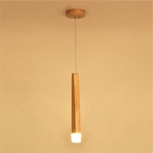 LukLoy-lámpara colgante de madera Natural para decoración de dormitorio, luces de tubo de madera Natural modernas, para Isla de cocina, sala de estar, tienda 2024 - compra barato