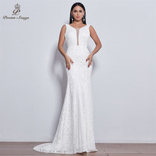 Poems Songs new elegant style lace wedding dress  for wedding Vestido de noiva Mermaid wedding dresses ivory / white color 2024 - buy cheap